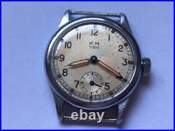 Ultra rare watch Wehrmacht WW2 Kriegsmarine K. M. 720 Festa