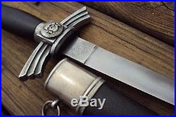 Unidentified German Elite Officers Dagger WW2 Knife Sword with skull Solingen