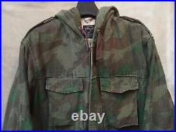 VINTAGE 70s MIL-TEC WWII GERMAN HEER ARMY SPLINTER CAMO REVERSIBLE FIELD