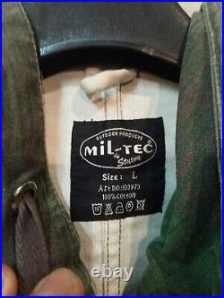 VINTAGE 70s MIL-TEC WWII GERMAN HEER ARMY SPLINTER CAMO REVERSIBLE FIELD