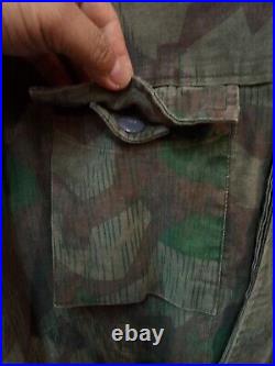 VINTAGE 70s MIL-TEC WWII GERMAN HEER ARMY SPLINTER CAMO REVERSIBLE FIELD