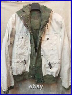 VINTAGE 70s MIL-TEC WWII GERMAN HEER ARMY SPLINTER CAMO REVERSIBLE FIELD