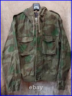 VINTAGE MIL-TEC WWII GERMAN HEER ARMY SPLINTER CAMO REVERSIBLE FIELD SizeXL