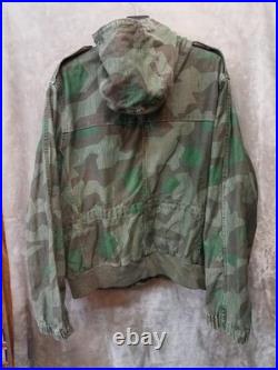 VINTAGE MIL-TEC WWII GERMAN HEER ARMY SPLINTER CAMO REVERSIBLE FIELD SizeXL