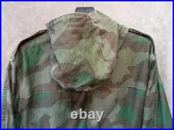 VINTAGE MIL-TEC WWII GERMAN HEER ARMY SPLINTER CAMO REVERSIBLE FIELD SizeXL