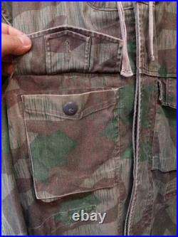 VINTAGE MIL-TEC WWII GERMAN HEER ARMY SPLINTER CAMO REVERSIBLE FIELD SizeXL
