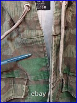 VINTAGE MIL-TEC WWII GERMAN HEER ARMY SPLINTER CAMO REVERSIBLE FIELD SizeXL