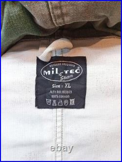 VINTAGE MIL-TEC WWII GERMAN HEER ARMY SPLINTER CAMO REVERSIBLE FIELD SizeXL