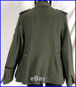 VTG WW2 German M43 Field Jacket Grey Wool Tunic Repro Reenactment Large