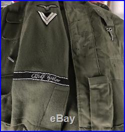 VTG WW2 German M43 Field Jacket Grey Wool Tunic Repro Reenactment Large