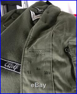 VTG WW2 German M43 Field Jacket Grey Wool Tunic Repro Reenactment Large