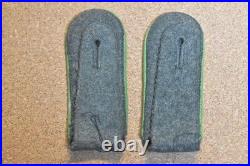 Veteran ID'D Original WW2 German Tunic Shoulder Boards Panzergrenadier Original