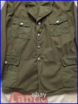 Vintage 1940s Repro German Wehrmacht Green Tropical Cotton Tunic Jacket M
