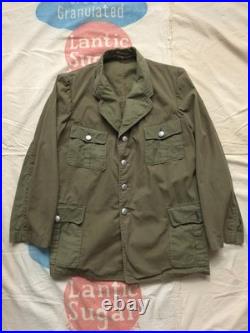 Vintage 1940s Repro German Wehrmacht Green Tropical Cotton Tunic Jacket M