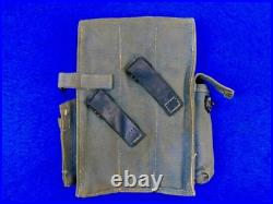 Vintage Aged Replica of German Germany WW2 Canvas Ammo Pouch Holder Bag