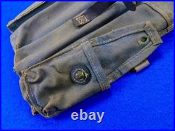 Vintage Aged Replica of German Germany WW2 Canvas Ammo Pouch Holder Bag
