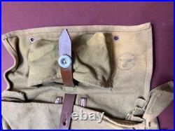 Vintage Original WW II German Battle Pack Bag For A-Frame With German Eagle Mark