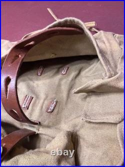 Vintage Original WW II German Battle Pack Bag For A-Frame With German Eagle Mark