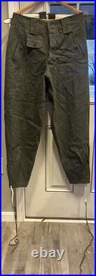 Vintage Reproduction WW2 German Military Fieldgray Uniform Trousers