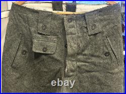 Vintage Reproduction WW2 German Military Fieldgray Uniform Trousers