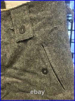 Vintage Reproduction WW2 German Military Fieldgray Uniform Trousers