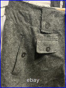 Vintage Reproduction WW2 German Military Fieldgray Uniform Trousers