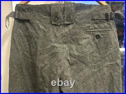 Vintage Reproduction WW2 German Military Fieldgray Uniform Trousers