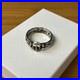 Vintage Sterling Silver Skull Ring Dated 21.12.44 Hand Engraved WWII Trench Art