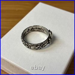 Vintage Sterling Silver Skull Ring Dated 21.12.44 Hand Engraved WWII Trench Art