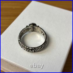 Vintage Sterling Silver Skull Ring Dated 21.12.44 Hand Engraved WWII Trench Art