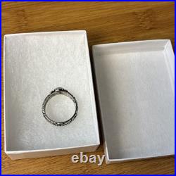 Vintage Sterling Silver Skull Ring Dated 21.12.44 Hand Engraved WWII Trench Art