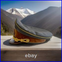 Vintage WW2 German Chancellor Leader General Officers Visor War Hat Cap Sz 57