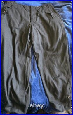 Vintage WW2 German PANZER Military ELITE Uniform Trousers Reproduction Estate