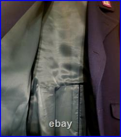 Vtg. WW2 German (Oberst) Colonel Blue Wool Peacoat Made In Germany 40 X 50