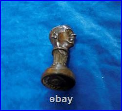 WW1 2 Heavy Seal Stamp Head