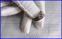 WW1 2 Veteran Honor Solid 800 Silver Ring