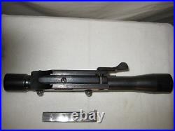 WW1 Austrian German 4 Power 4X. 22 Rifle Sniper Scope Original Rail Mount Base