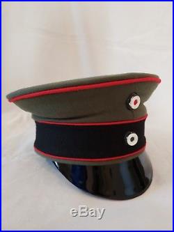 WW1 German Prussian Army M1910 Specialists Officers Visor Hat Cap Schirmuttzen