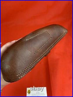 WW1/WW2 Luger Holster REPRODUCTION P1908 Pistol Reenactor Brown Leather Nice