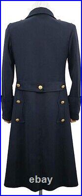WW2 Army German Coat Navy Blue Wool General Greatcoat M32 Repro Army Trench Coat