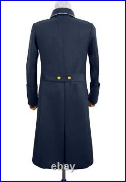 WW2 Army German M32 Navy Blue Gabardine General Greatcoat Repro Army Trench Coat