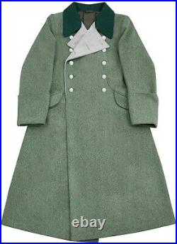 WW2 Army German M40 Flied Grey General Greatcoat Repro Army Trench Coat