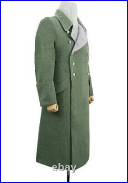WW2 Army German M44 Flied Grey Wool General Greatcoat Repro Army Trench Coat