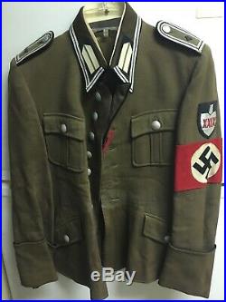 WW2 Authentic Museum Quality German RAD Officer Uniform Tunic Size S $10.000