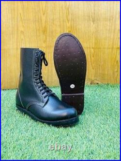 WW2 GERMAN 2nd PATTERN PARATROOPER BOOTS (FRONT LACE)