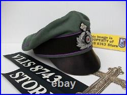 WW2 GERMAN ARMY CHAPLAIN FIELD CAP CRUSHER STYLE, size 60cm(superb replica)