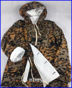WW2 GERMAN AUTUMN OAK LEAF CAMO WINTER REVERSIBLE PARKA WWII Repro Double-sided