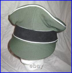 WW2 GERMAN ELITE cloth visor Gabardine wool crusher cap Hat various Sizes