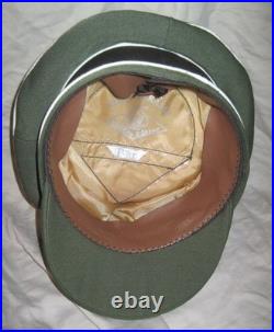 WW2 GERMAN ELITE cloth visor Gabardine wool crusher cap Hat various Sizes WW2 GERMAN ELITE cloth visor Gabardine wool crusher cap Hat various Sizes