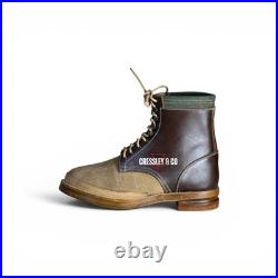 WW2 GERMAN GEBIRGSJÄGER BROWN MOUNTAIN TROOPS LEATHER ANKLE BOOTS, Made to size